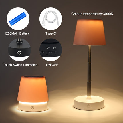 Adjustable Wireless LED Desk Lamp – Touch Control & Versatile