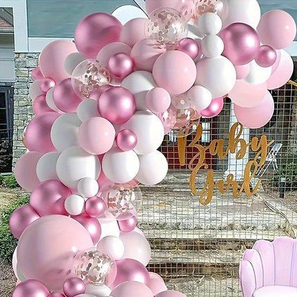 White & Pink Balloon Set – Perfect for Celebrations