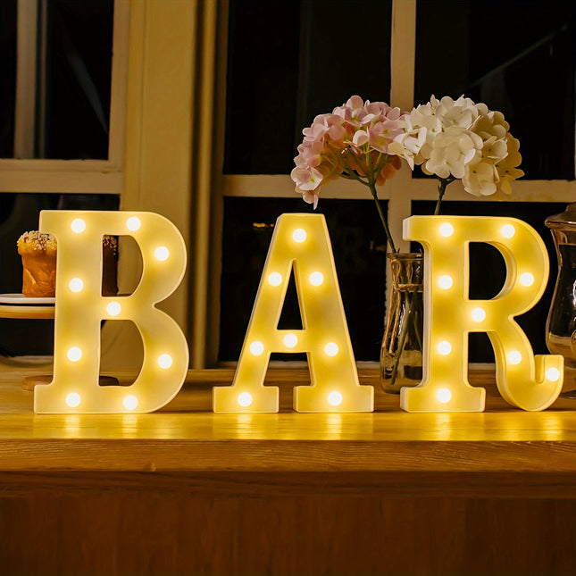 3pcs LED 'BAR' Sign Light Set