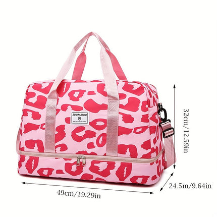 Animal Print Travel Duffel Bag