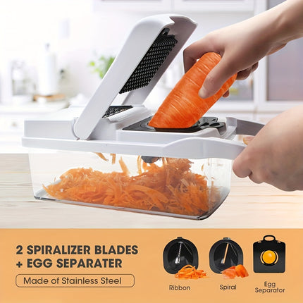 22-in-1 Multifunctional Vegetable Chopper & Slicer Set