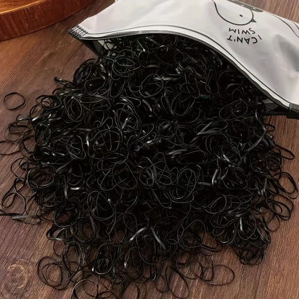 1000pcs Colorful Disposable Rubber Bands