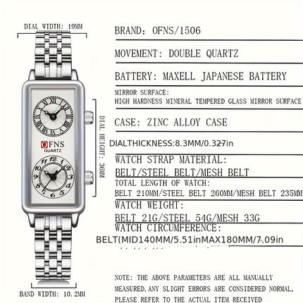 Elegant Roman Stainless Steel Watch