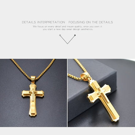 Classic Religious Cross Pendant Necklace