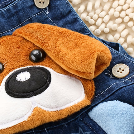 Cute Dog Pattern Overalls - Monti Bargains