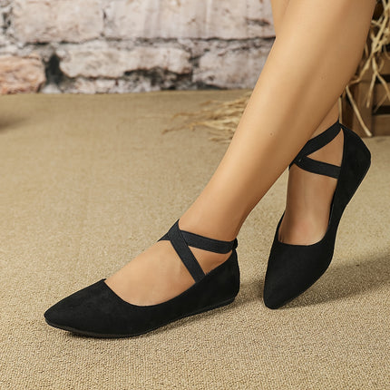 Elegant Crisscross Ballet Flats