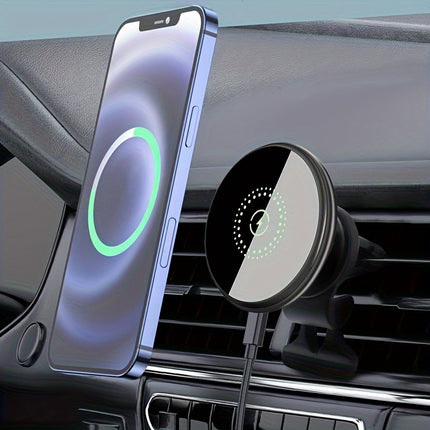 Magnetic Wireless Car Charger Mount for Fast Charging