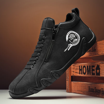 Men’s High-Top Sneakers with Zipper