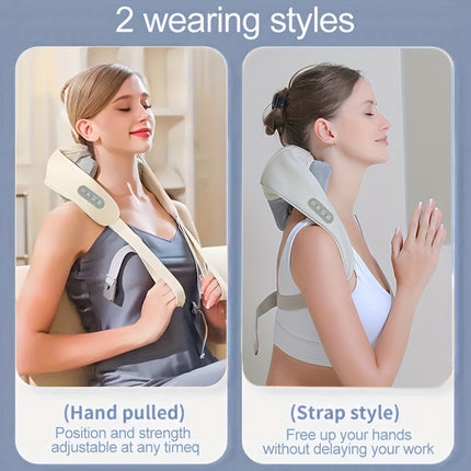 3D Neck Massager with Heat - Deep Tissue Relief at Home