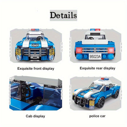 92+PCS Police Car Building Block Set