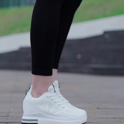 Women's Height-Boosting Mesh Sneakers