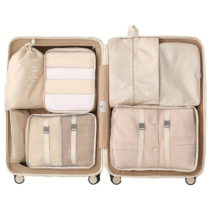 7pcs Travel Packing Organizer Set
