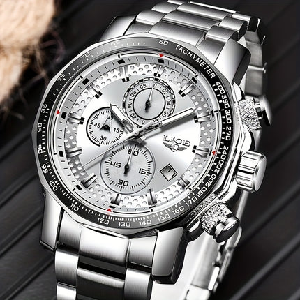 LIGE Luxury Sport Chronograph Watch