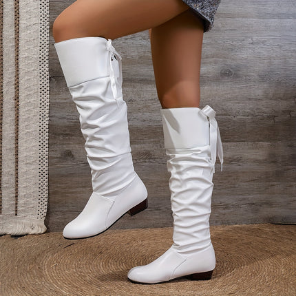 Chic Knee-High Boots with Bow