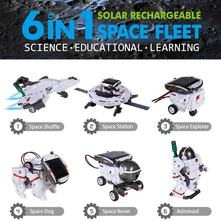 6-in-1 STEM Solar Robot Kit - Monti Bargains