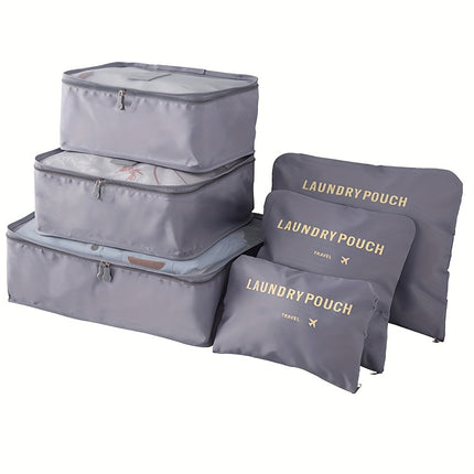 6-Piece Travel Packing Cubes Set