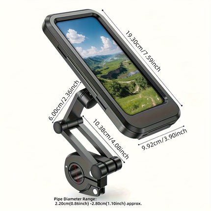 Waterproof 360° Motorcycle Phone Mount – Secure, Adjustable Holder