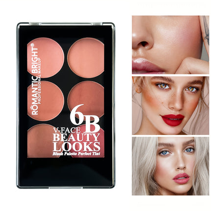 6-Shade Matte Blush Palette