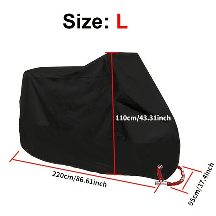 Motorcycle Rain Cover - Waterproof 190T Polyester Protection