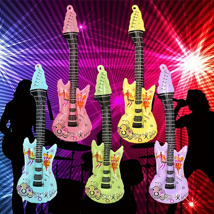 6pcs/5pcs/Set New Rock-Style Expandable Guitar Balloons