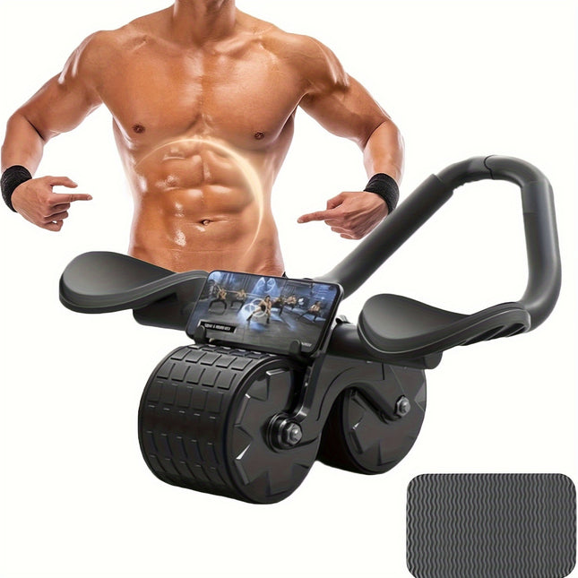 Universal Abdominal Roller with Automatic Rebound for Core Training