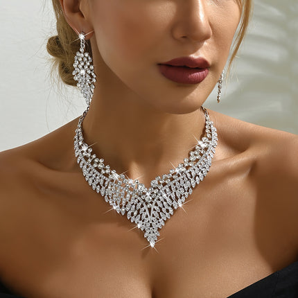 Vintage Rhinestone Jewelry Set