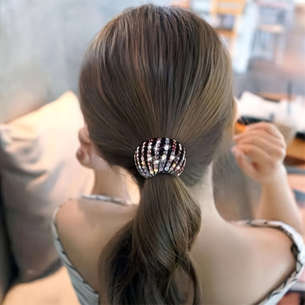 Elegant Bird Nest Rhinestone Hair Clip
