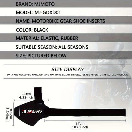 Adjustable Motorcycle Gear Shift Shoe Protector - Anti-Slip Rubber