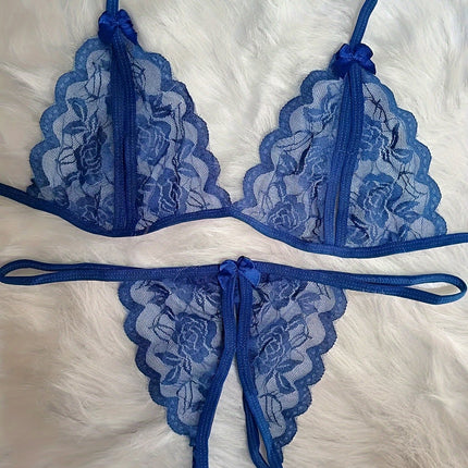 Sheer Tulle Erotic Lingerie Set