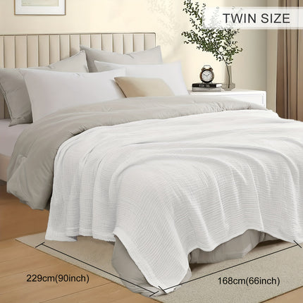 Luxurious 100% Muslin Reversible Comforter – All-Season Quilt