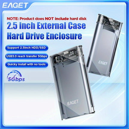 External Hard Drive Enclosure USB 3.0 for 6TB Storage