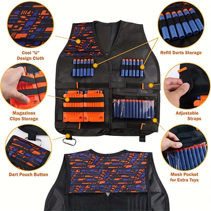Ultimate Tactical Vest Kit for Nerf - Monti Bargains