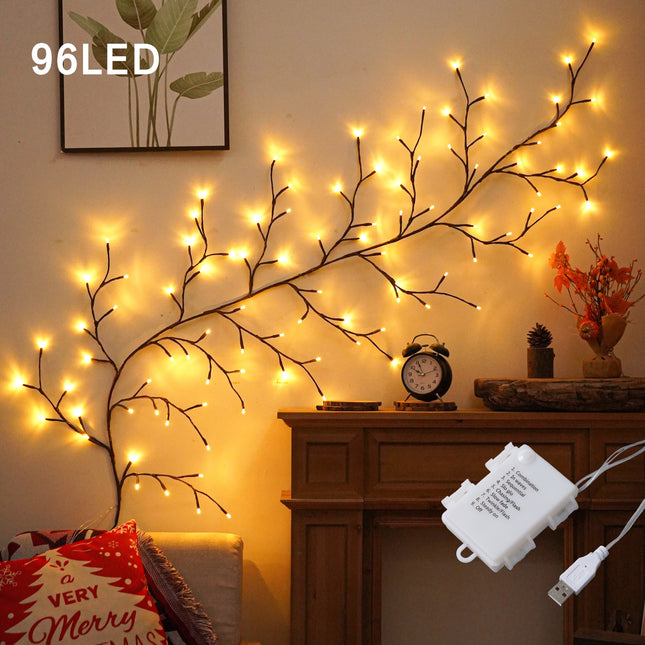 Ledoor 96LED Branch Twig Lights - USB & Battery Operated