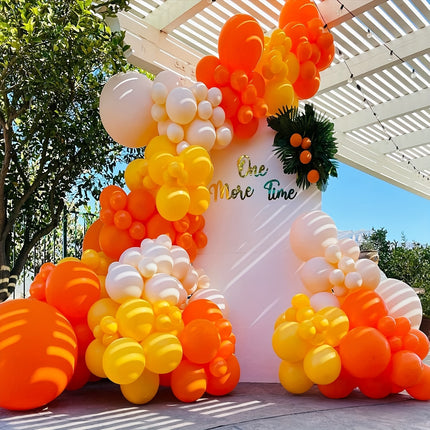 114pcs Orange Latex Balloons – Perfect for Fall Parties