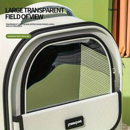 Transparent Space Capsule Pet Backpack for Cats & Dogs - Monti Bargains