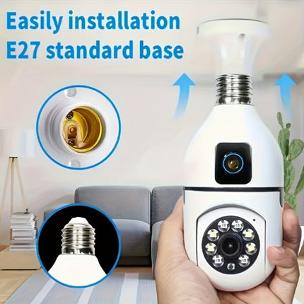 1080P HD WiFi Bulb Camera - 360° Smart Security