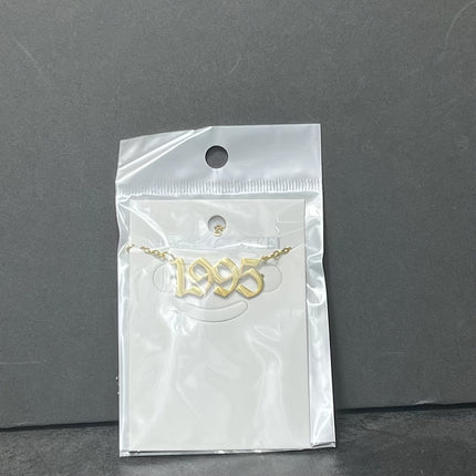 Custom Birth Year Stainless Steel Necklace