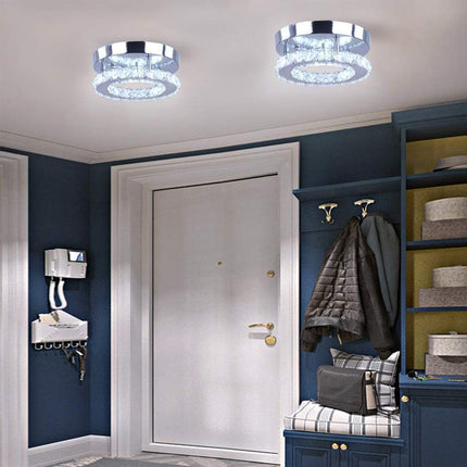 Aluminum LED Round Crystal Ceiling Lamp – Elegant Design