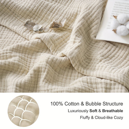 Luxurious 100% Muslin Reversible Comforter – All-Season Quilt