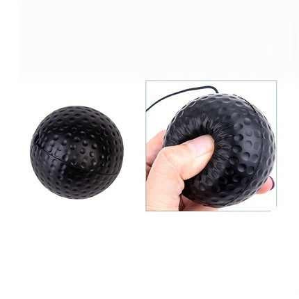 Head-Mounted Boxing Reaction Ball for Speed & Agility