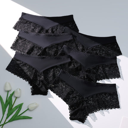 Seamless Lace Briefs Set