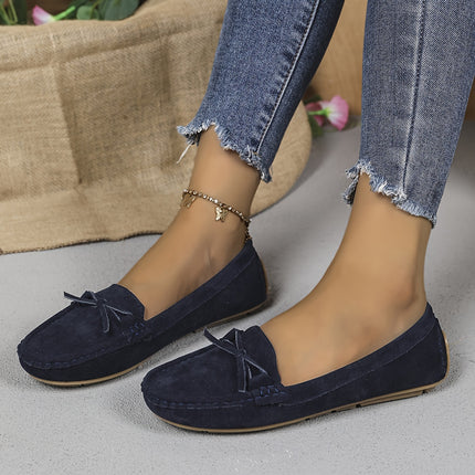 Women's Retro Bow Loafers