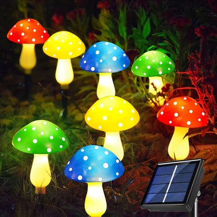 Solar Mushroom Lights - Magical Garden Pathway Glow