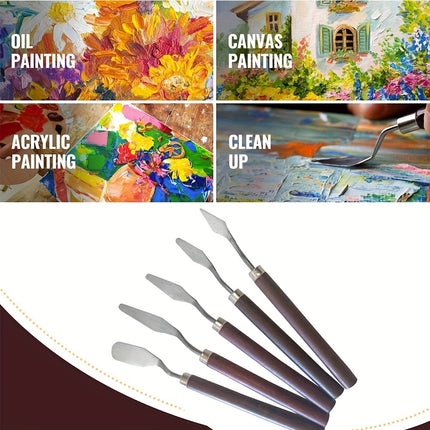 7-Piece Stainless Steel Painting Knife Set