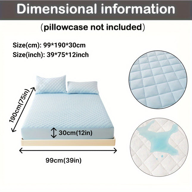 3-Layer Quilted Waterproof Fitted Sheet Protector