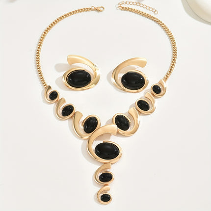 Boho Spiral Snail Jewelry Set