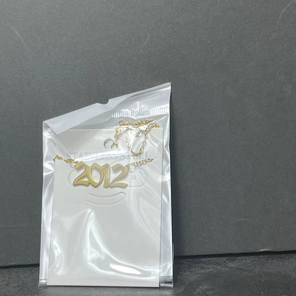 Custom Birth Year Stainless Steel Necklace