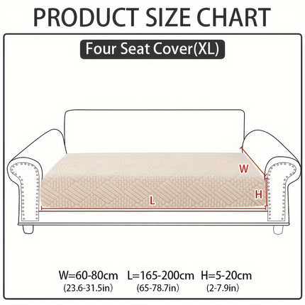 Modern Polar Fleece Sofa Slipcover - Elastic-Fit, Pet-Friendly Protector