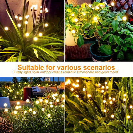 Solar Firefly Lights - Enchanting Glow for Gardens