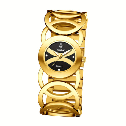 Elegant Golden Women's Quartz Watch